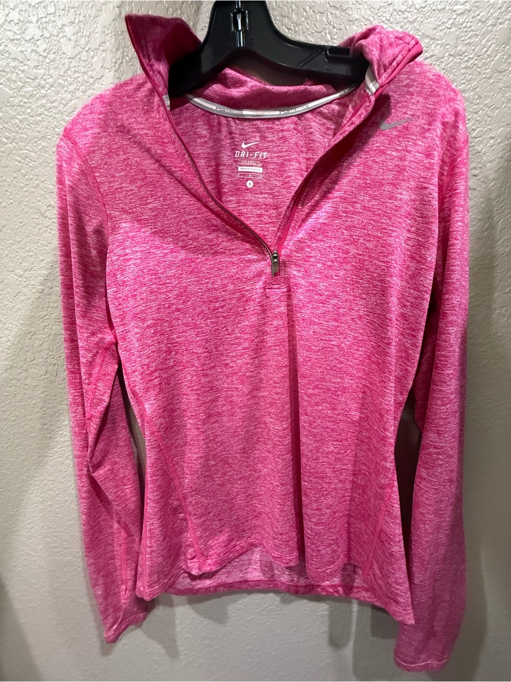Nike Dri-FIT Women's Pink Half-Zip Performance Running Top